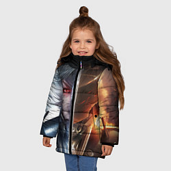 Куртка зимняя для девочки METAL GEAR RISING САМУРАЙ, цвет: 3D-красный — фото 2