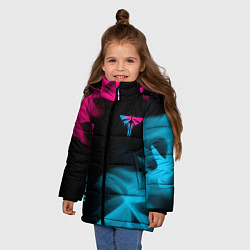 Куртка зимняя для девочки The Last Of Us Neon Gradient, цвет: 3D-черный — фото 2