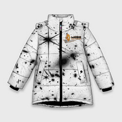Куртка зимняя для девочки James Webb - первое фото, цвет: 3D-черный