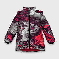Куртка зимняя для девочки Ожег, цвет: 3D-красный