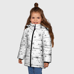 Куртка зимняя для девочки Make a Wish паттерн, цвет: 3D-светло-серый — фото 2
