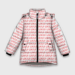 Зимняя куртка для девочки UXUI red