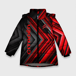 Куртка зимняя для девочки Citroёn - спорт, цвет: 3D-светло-серый