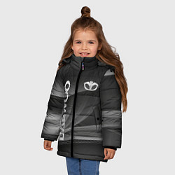 Куртка зимняя для девочки Daewoo - абстракция, цвет: 3D-светло-серый — фото 2
