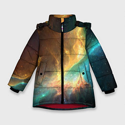 Куртка зимняя для девочки Крыло звезды, цвет: 3D-красный