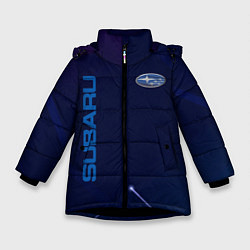 Зимняя куртка для девочки Subaru Абстракция