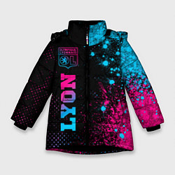 Зимняя куртка для девочки Lyon - neon gradient: по-вертикали
