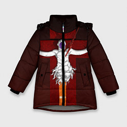Куртка зимняя для девочки Evangelion Lilith, цвет: 3D-светло-серый
