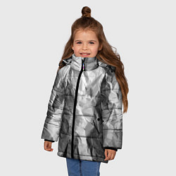 Куртка зимняя для девочки Имитация скалы, цвет: 3D-красный — фото 2