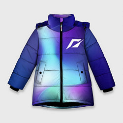 Куртка зимняя для девочки Need for Speed northern cold, цвет: 3D-черный