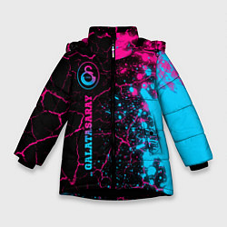 Зимняя куртка для девочки Galatasaray - neon gradient: по-вертикали
