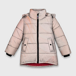 Куртка зимняя для девочки Розовый бархат, цвет: 3D-красный