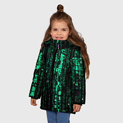 Куртка зимняя для девочки Программное кодирование, цвет: 3D-красный — фото 2