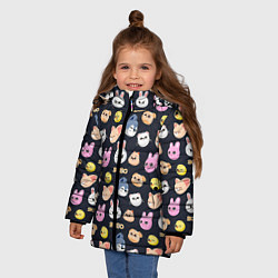 Куртка зимняя для девочки Skzoo pattern, цвет: 3D-светло-серый — фото 2