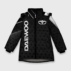Куртка зимняя для девочки Daewoo Карбон, цвет: 3D-светло-серый