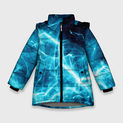 Куртка зимняя для девочки Голубая облачность, цвет: 3D-светло-серый