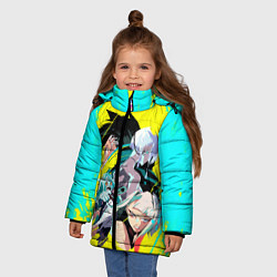 Куртка зимняя для девочки Команда раннеров, цвет: 3D-светло-серый — фото 2