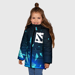 Куртка зимняя для девочки Dota взрыв частиц, цвет: 3D-черный — фото 2