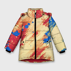 Куртка зимняя для девочки Палитра, цвет: 3D-красный