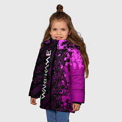 Куртка зимняя для девочки Warframe pro gaming: по-вертикали, цвет: 3D-черный — фото 2