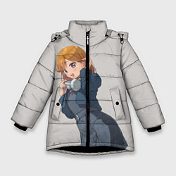 Куртка зимняя для девочки Kanon Shibuya - Love Live Superstar, цвет: 3D-черный
