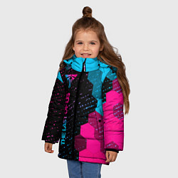 Куртка зимняя для девочки The Last Of Us - neon gradient: по-вертикали, цвет: 3D-черный — фото 2