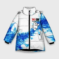 Куртка зимняя для девочки Jdm style - Japan, цвет: 3D-черный