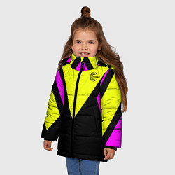 Куртка зимняя для девочки FIRM прямиком из восьмидесятых, цвет: 3D-светло-серый — фото 2