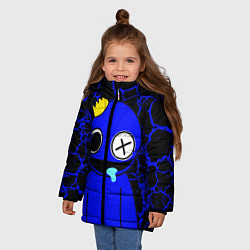 Куртка зимняя для девочки Радужные друзья - персонаж Синий, цвет: 3D-красный — фото 2