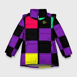 Куртка зимняя для девочки FIRM прямо из 80х, цвет: 3D-светло-серый
