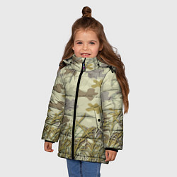 Куртка зимняя для девочки Камуфляж охотника, цвет: 3D-черный — фото 2