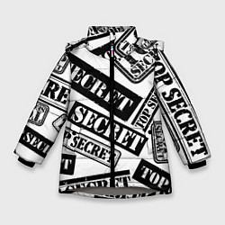 Куртка зимняя для девочки Top secret, цвет: 3D-светло-серый