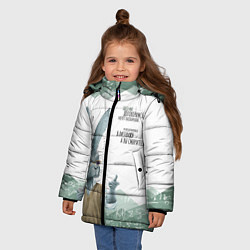 Куртка зимняя для девочки Препод в институте, цвет: 3D-черный — фото 2