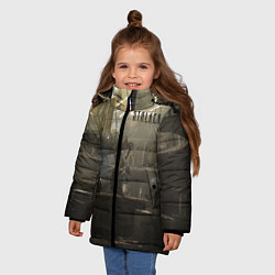 Куртка зимняя для девочки STALKER Одиночка и бармен, цвет: 3D-черный — фото 2