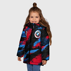 Куртка зимняя для девочки Бмв - цвета м серии, цвет: 3D-светло-серый — фото 2