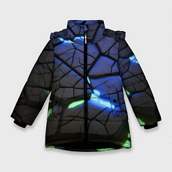 Зимняя куртка для девочки Светящаяся лава
