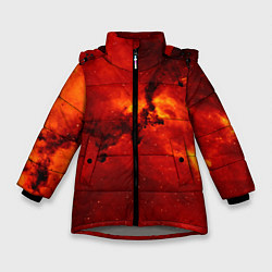Куртка зимняя для девочки Бесконечность не предел, цвет: 3D-светло-серый