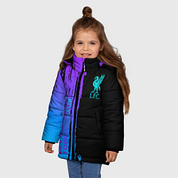 Куртка зимняя для девочки Liverpool FC sport, цвет: 3D-красный — фото 2