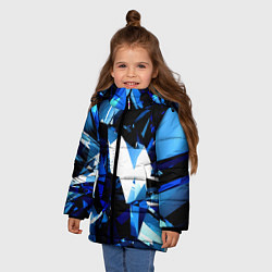 Куртка зимняя для девочки Crystal blue form, цвет: 3D-красный — фото 2