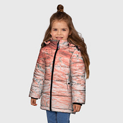Куртка зимняя для девочки Розовая кислота, цвет: 3D-светло-серый — фото 2