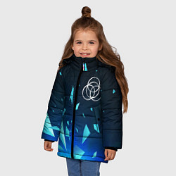 Куртка зимняя для девочки Elden Ring взрыв частиц, цвет: 3D-черный — фото 2