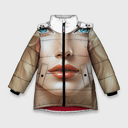 Куртка зимняя для девочки Светолика, цвет: 3D-красный