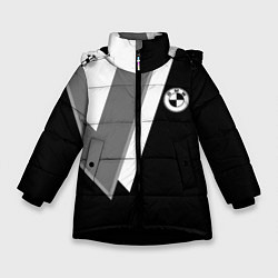 Куртка зимняя для девочки Бмв - классический черный, цвет: 3D-черный