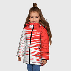 Куртка зимняя для девочки Toyota sign, цвет: 3D-светло-серый — фото 2