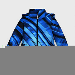Куртка зимняя для девочки Темно-синий металлик, цвет: 3D-черный