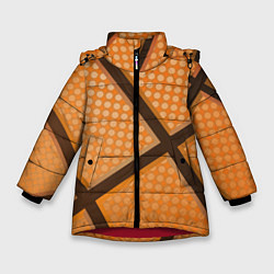 Куртка зимняя для девочки Basket ball style, цвет: 3D-красный