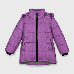 Куртка зимняя для девочки Текстура сиреневый, цвет: 3D-светло-серый