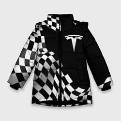 Зимняя куртка для девочки Tesla racing flag