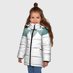 Куртка зимняя для девочки Геометрическая сова, цвет: 3D-светло-серый — фото 2