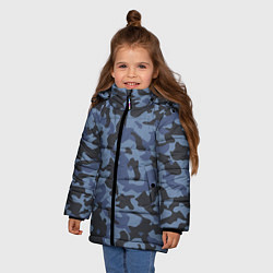 Куртка зимняя для девочки Стиль камуфляж, цвет: 3D-красный — фото 2